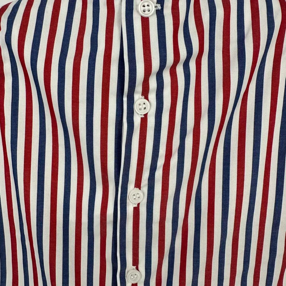 Edgehill Collection Patriotic USA Flag Embroidered Smocked Romper Boys Sz 3 Mos